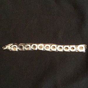 Brand new costume silver toggle bracelet